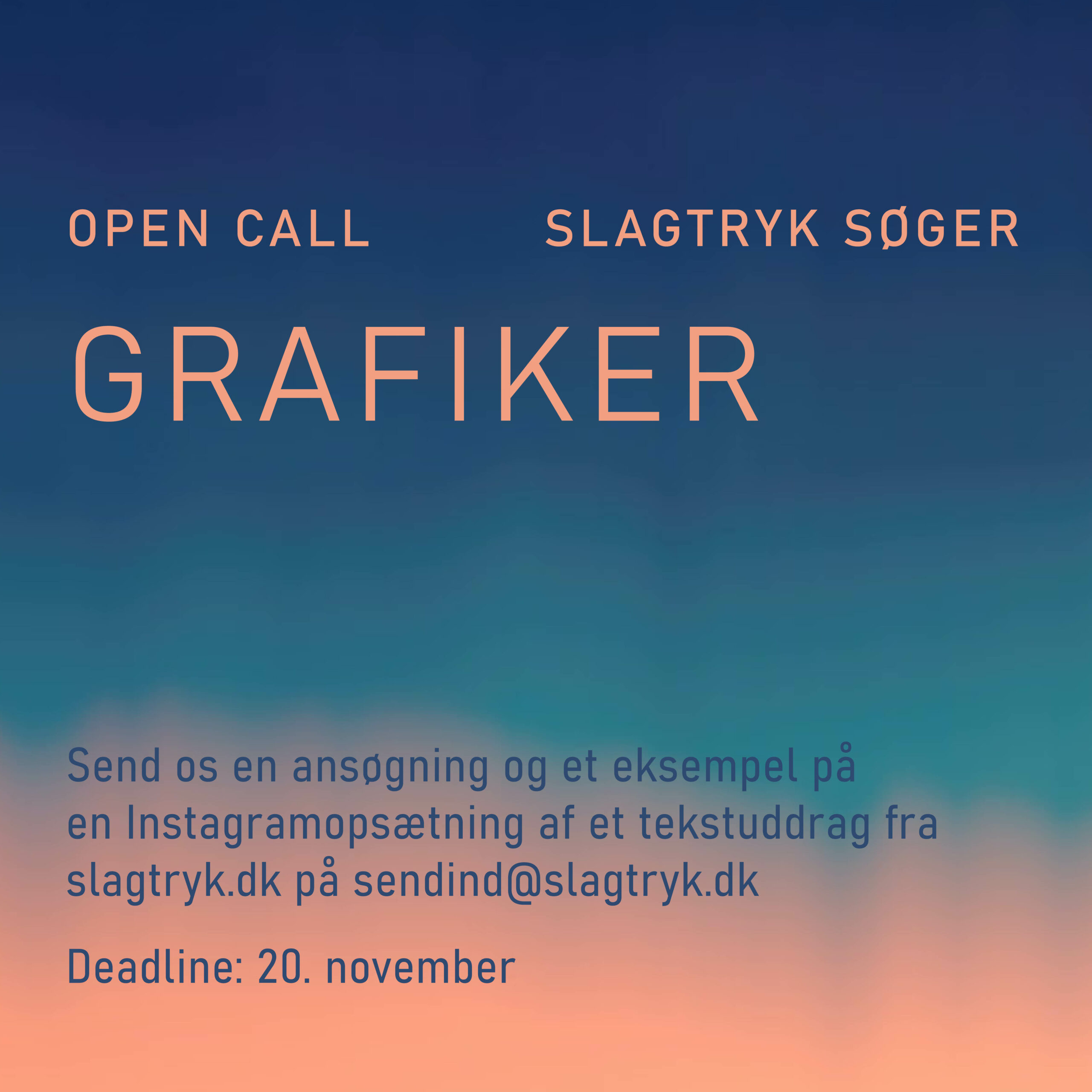 Grafiker søges